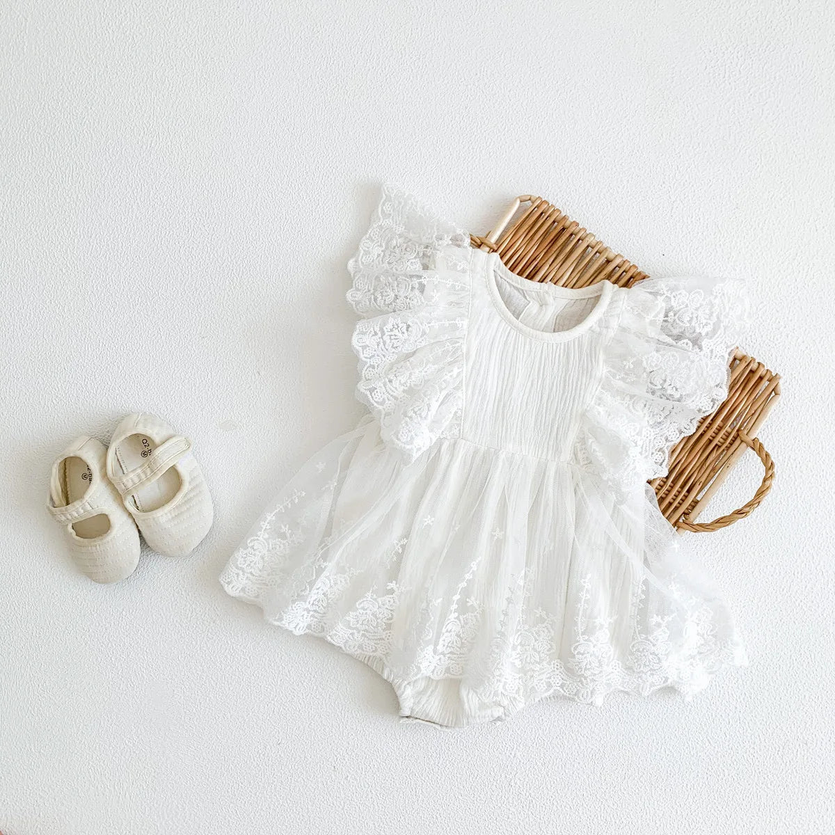 Sweet Baby Girls Embroider Rompers Sleeveless Rompers