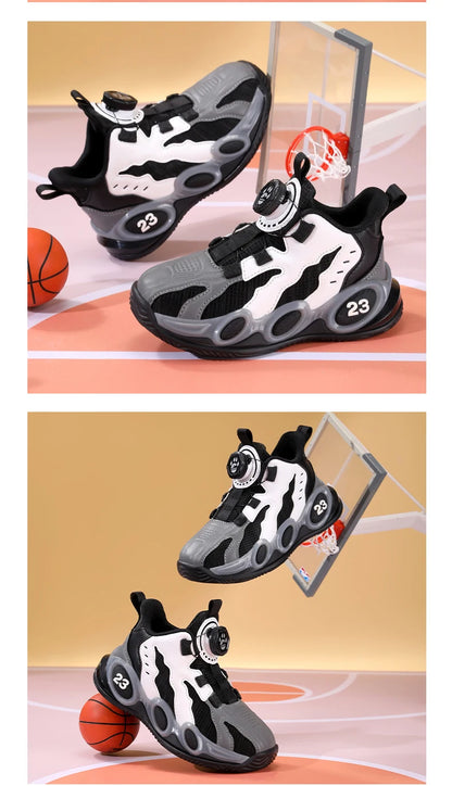 Fashion Basketball Shoes High-top PU Leather