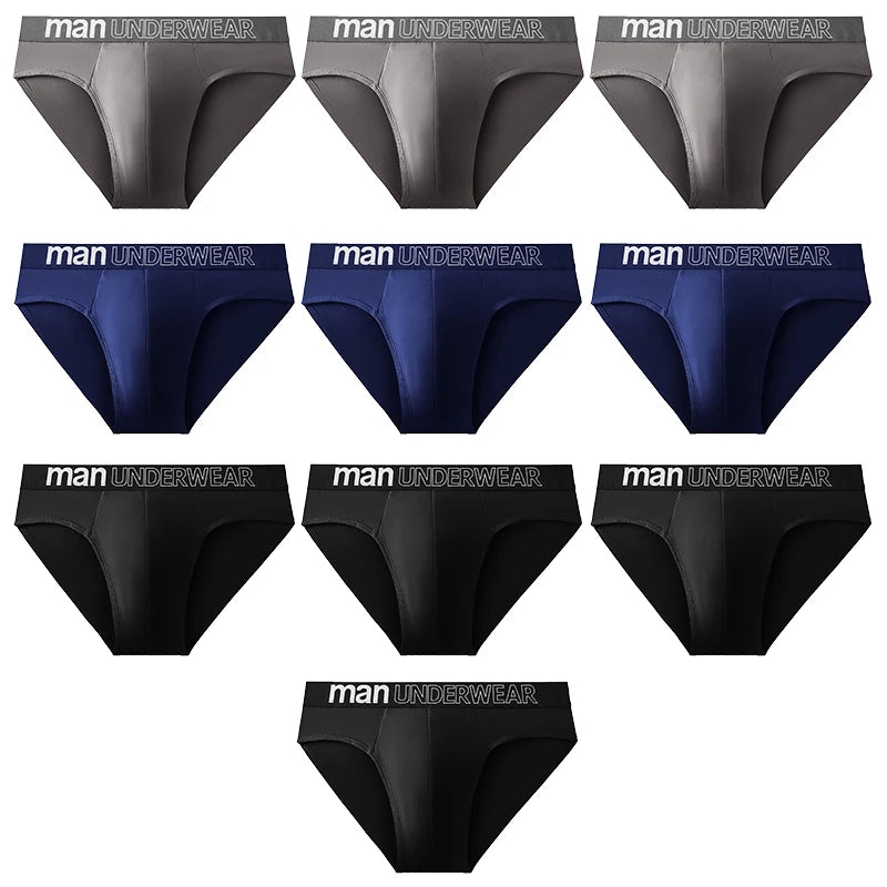 10 Pcs/Lot Men's Briefs Comfortable Sexy Shorts