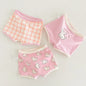 3PCS Young Girls/Boys Cute Cotton Briefs Boxers Underwear