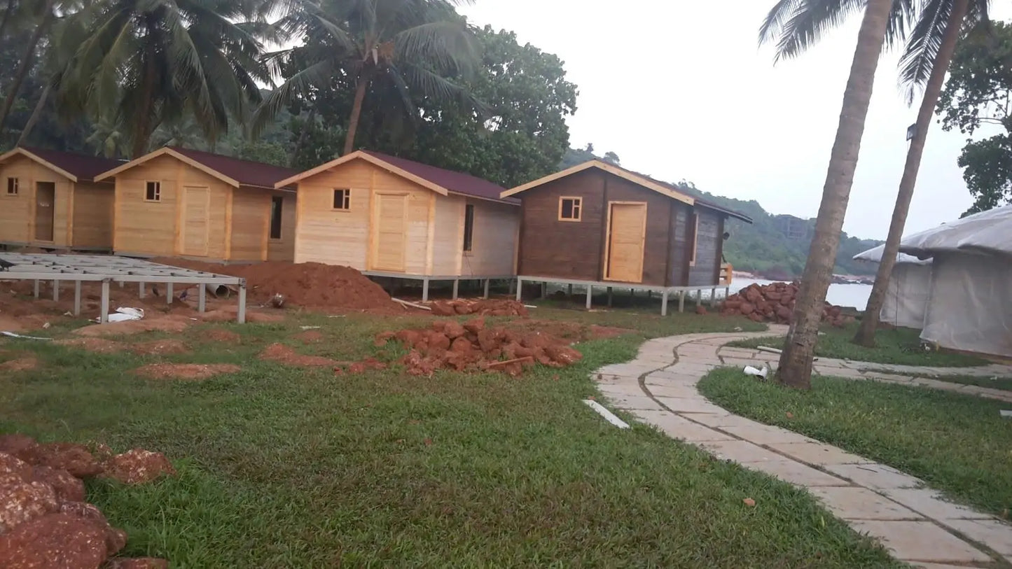Triangle Wooden Tiny House Cabin Prefabricated