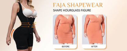 Lace-Trimmed Shapewear Bodysuit - Tummy Control Corset