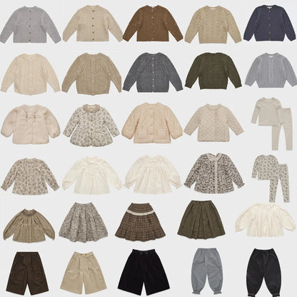 Long Sleeve Girls Top Pant Suit