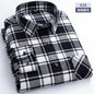 Flannel Plaid Long Sleeve Turn-down Shirts