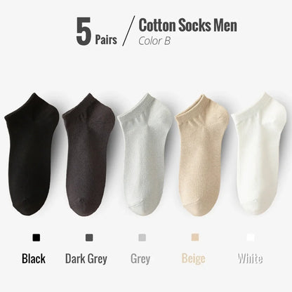 5 PairsMen Business Ankle Dress Socks