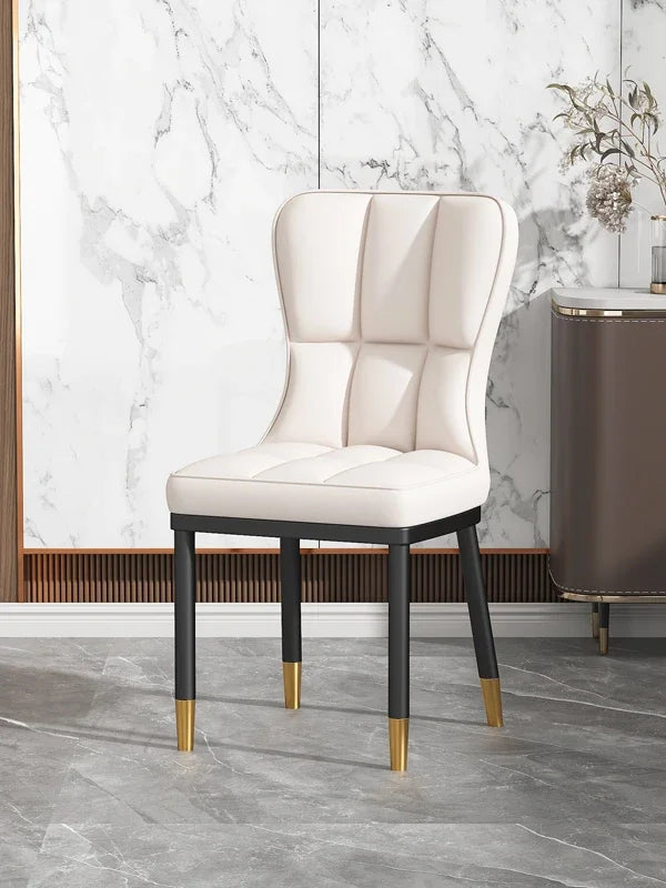 Italian Backrest Luxury Dining Chair Modern Retro