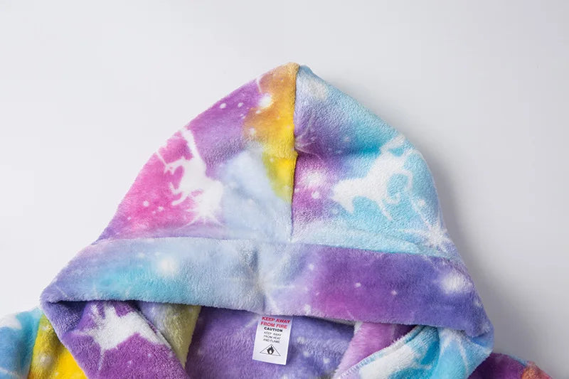 Boys/Girls Winter Colorful Bathrobe Sleepwear Loungewear