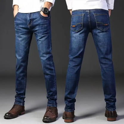 Men's Jeans Micro Elastic Loose Casual Denim