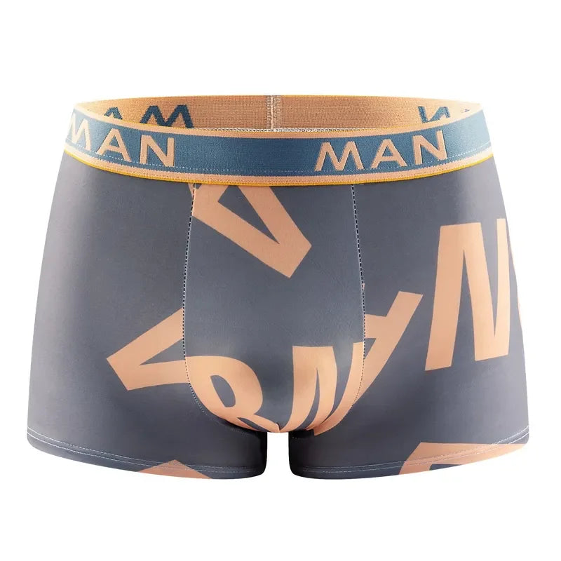 4Pcs Men Seamless Breathable Underwear Plus Size