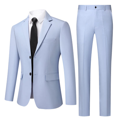 Men's 2 Piece White  Suit