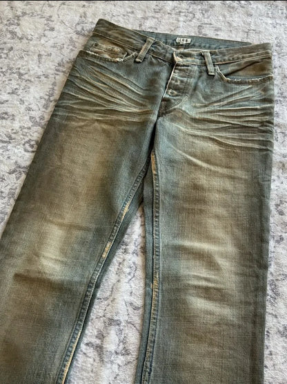 Retro Casual Rock Style Micro-Horn Jeans