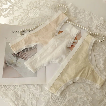 5 Pcs Young Teen Girl Low Waist Breathable Panties