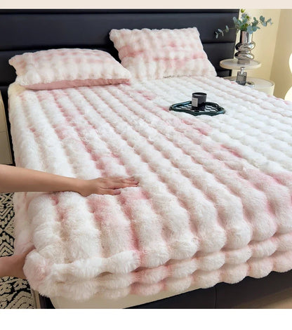 Plush Sheet Cover All-inclusive Mattress Protective Cover