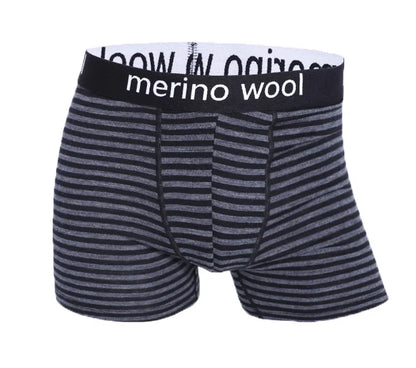 Men Merino Wool Boxer Briefs Soft Breathable