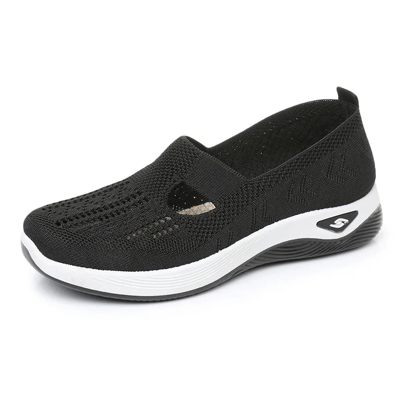 Women's Casual Mesh Sneakers – Cushioned Wedge Sole