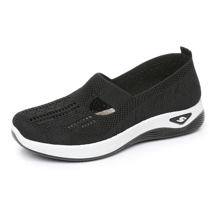 Women's Casual Mesh Sneakers – Cushioned Wedge Sole