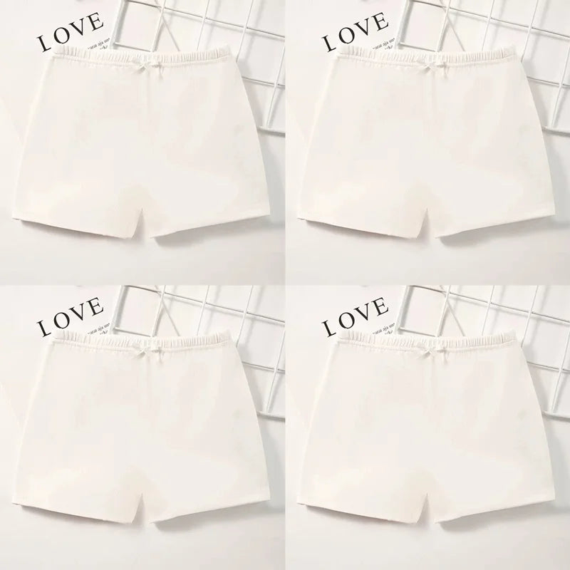 4PC Teen Girl Boxers Pure Cotton Panties
