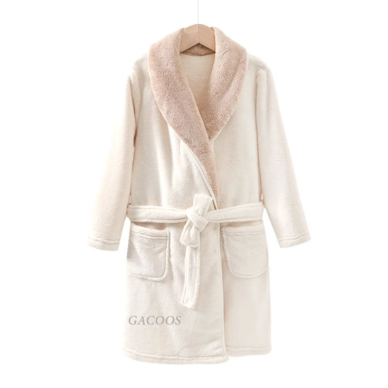 Boys/Girls Warm Fleece Flannel Bath Robes