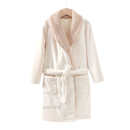 Boys/Girls Warm Fleece Flannel Bath Robes