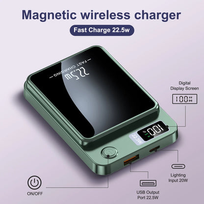 10000mAh Power Bank Magnetic Wireless Charger