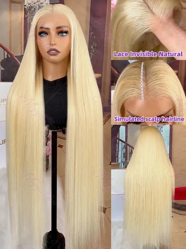 Blonde Density Straight lace front human hair