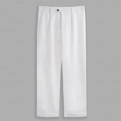 Men s  Fit Dress Pants Solid Color Flat Front