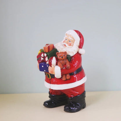 Resin Santa Claus Sculpture Holiday Accessories Decoration