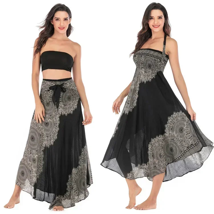 Sexy Long Boho Bottom Vintage Casual Skirt