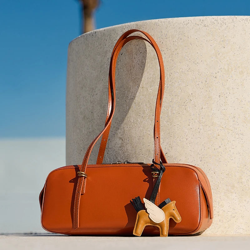 Genuine Leather Underarm Shoulder Bags For Women