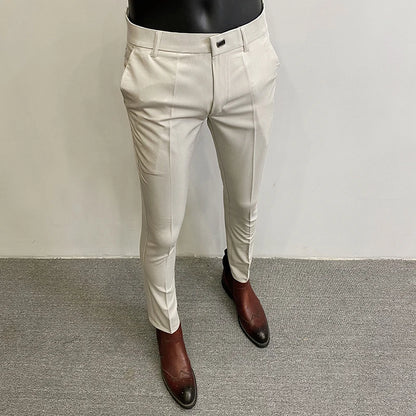 Men Stretch Slim Formal Casual Pants Fashion