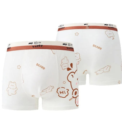 4PCS Boys Cute Mesh Breathable Comfort Underwear