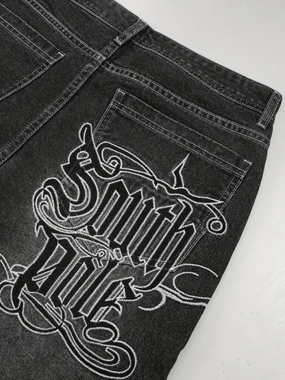 Vintage South Pole Black Denim Jeans Men's