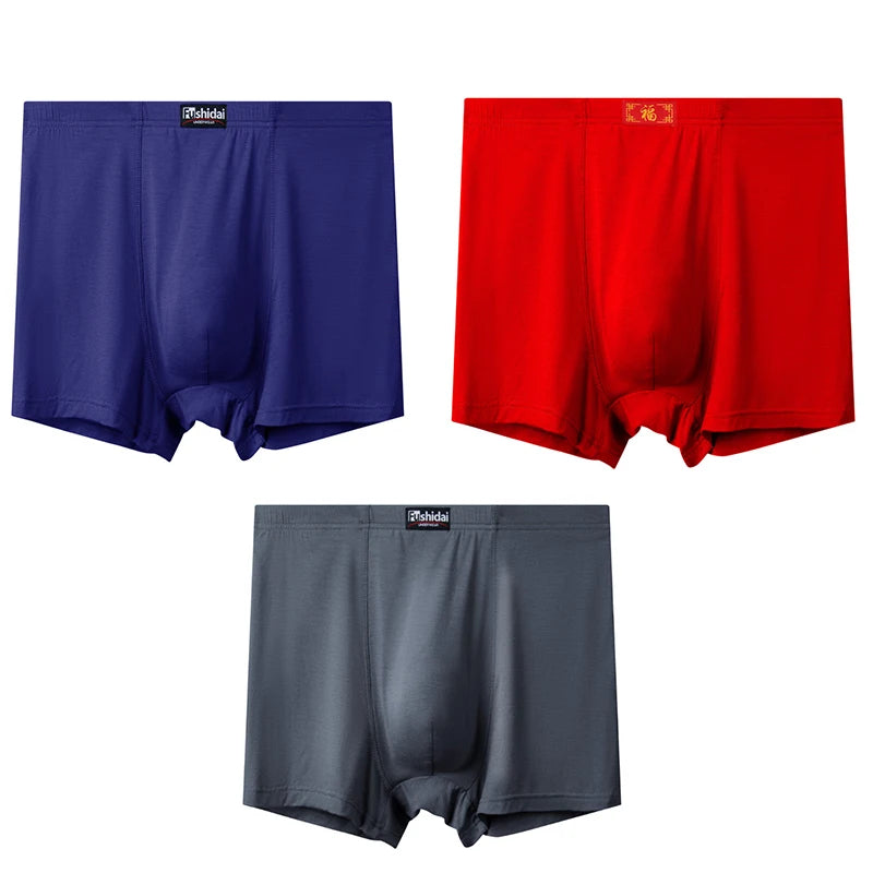 3pcs Oversize Men Plus Size Boxer Underwear