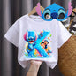 Boys/Girls Disney Lilo Stitch Letters Party T-Shirt