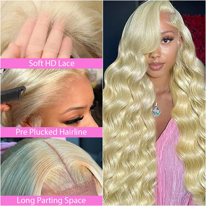 Blonde Body Wave Lace Front Wig Human Hair