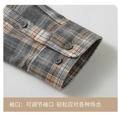 Men's, Plaid Casual Jacket, Anti-Wrinkle, Multi-Color