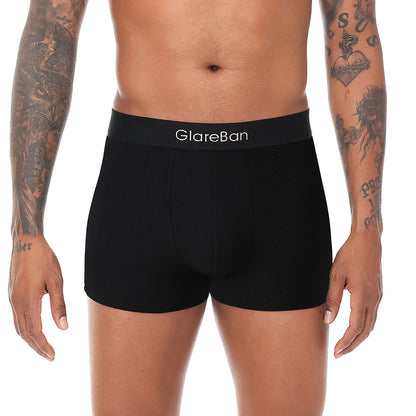 5piece Black Luxury Brand Cotton Boxer Men Underwear