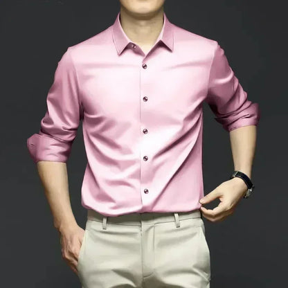 Men's Long Sleeve Luxurious Wrinkle Resistant Shirts