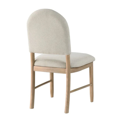 2 set, Beige Fabric Upholstered Seat Back Luxury