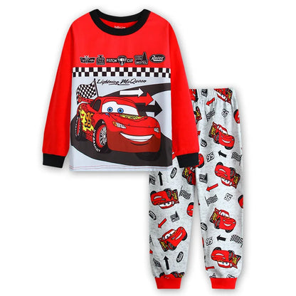 2 Pcs Boys 95 Cars McQueen Cartoon Sleepwear