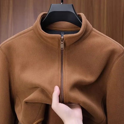 Zipper Hoodie Sweatshirt Fleece Lined Cardigan Jacket