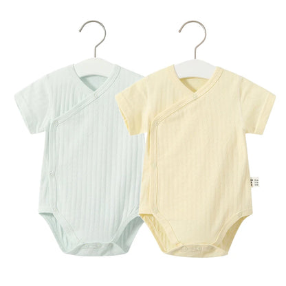 2Pcs Newborn Baby Girls Romper Pure Cotton Bodysuit