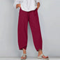 Women Sweatpants Joggers Women Cotton Linen Casual
