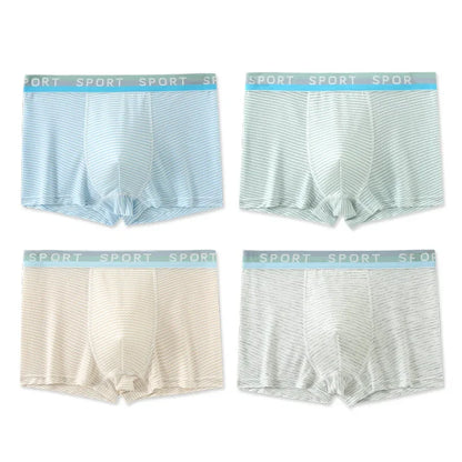 4PCS Boys Soft Breathable Briefs Underwear
