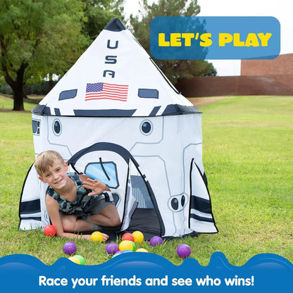 Rocket Ship Pop up Play Tent Indoor Outdoor