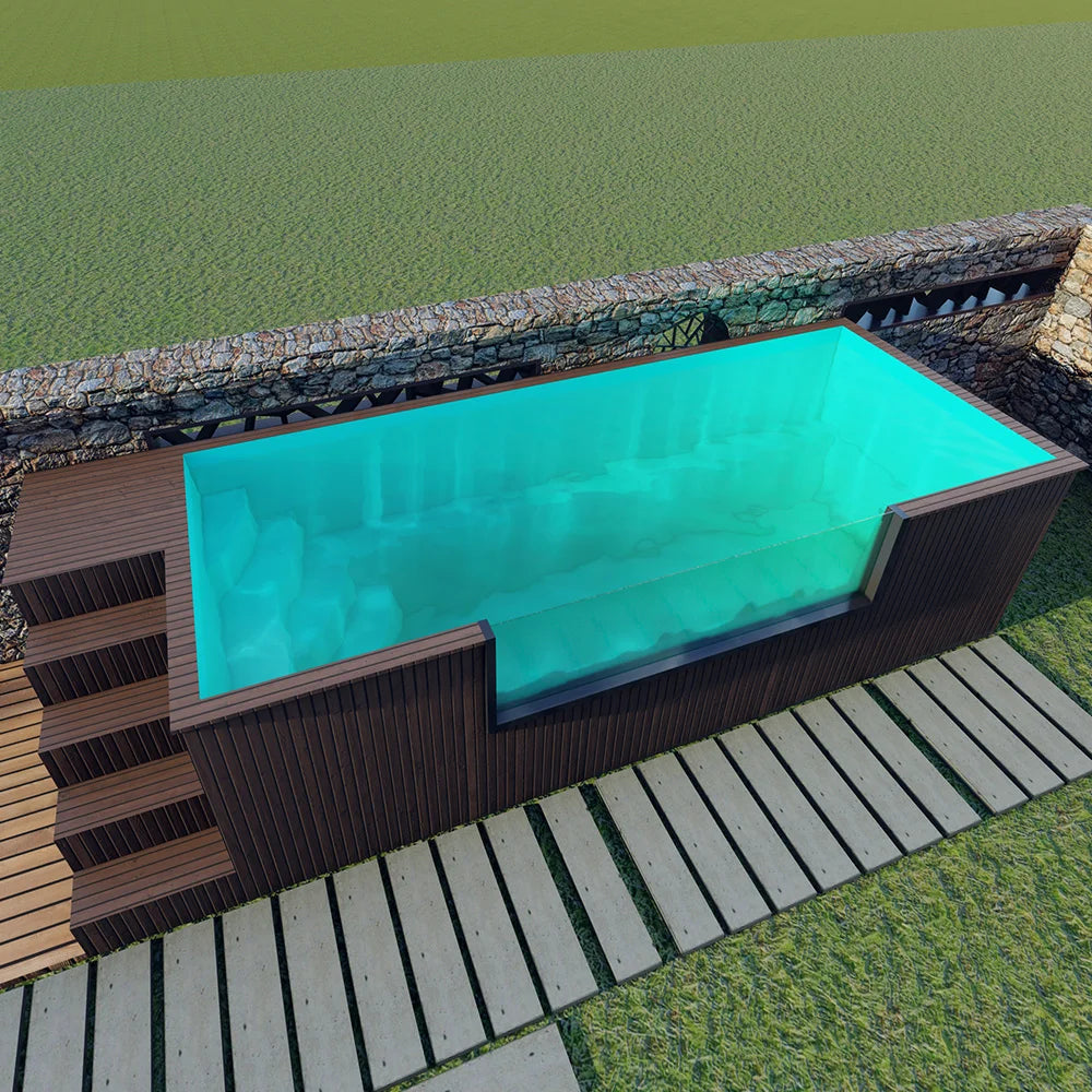 Prefab Modular Container Swimming Pool Above Ground