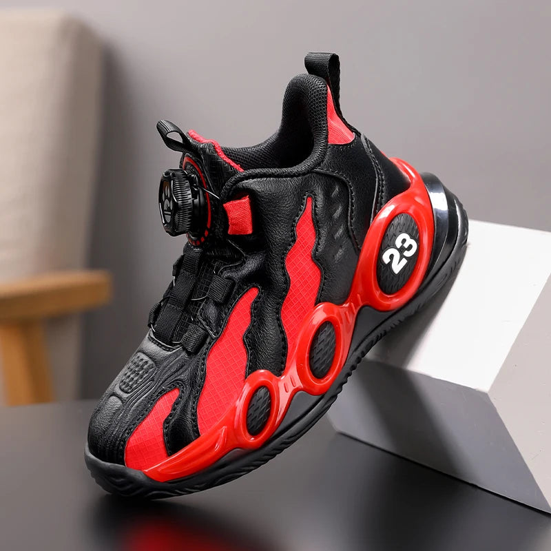Fashion Basketball Shoes High-top PU Leather