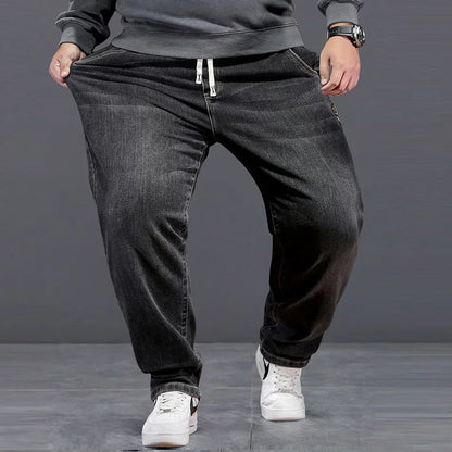 Extra Big Size Jeans Men Baggy Loose