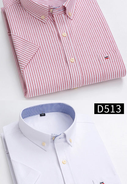 Plus Size Men Plaid Striped Formal Business