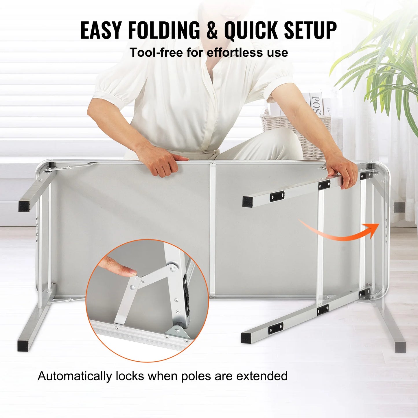 Folding Portable Bar Podium Table